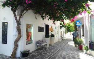 A small street in Parikia, Paros