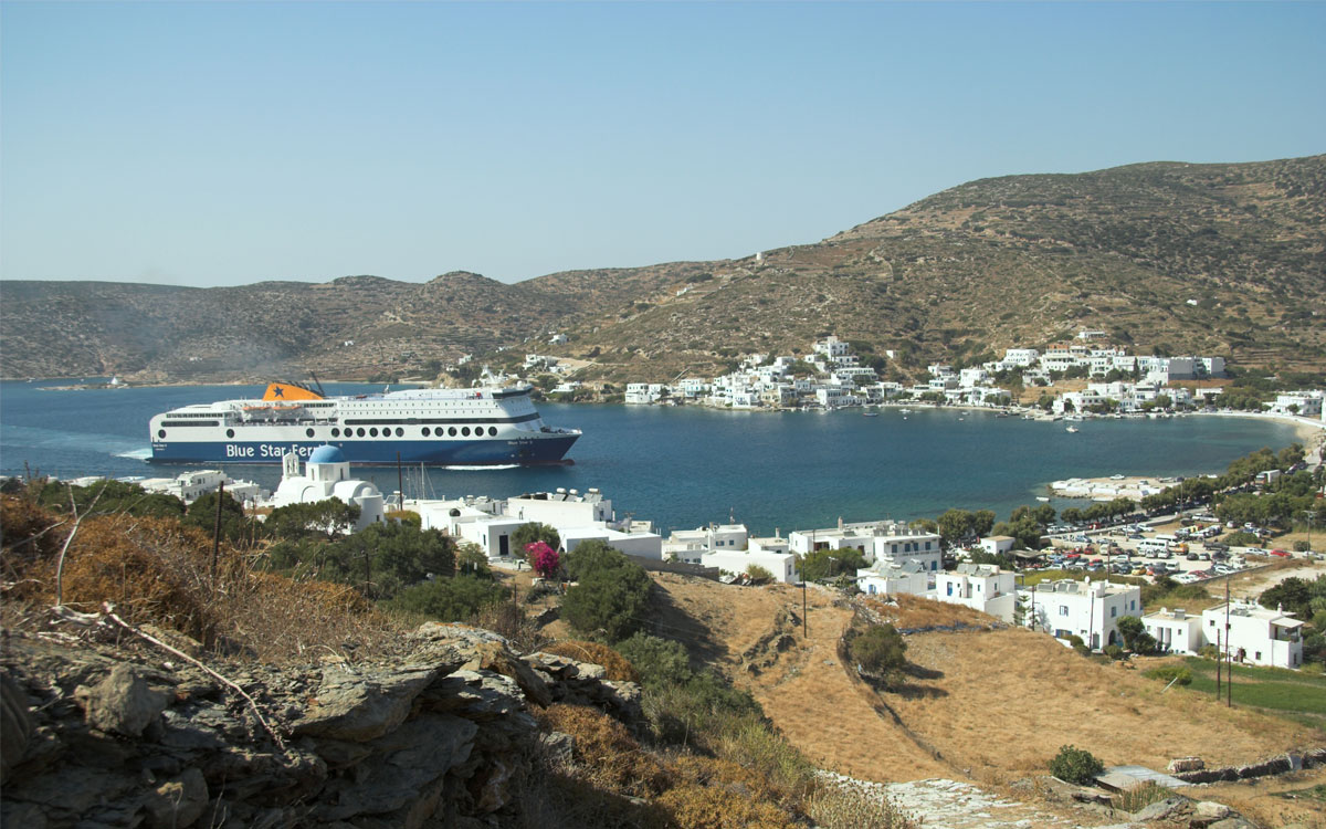 Main top decorational image for Serifos to Katapola Ferry ferries page