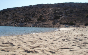 The Livadi beach in Iraklia