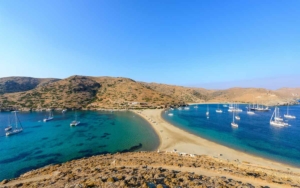 Kolona is often regarded as the best beach in Kythnos