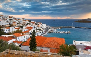 The town of Andros
