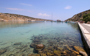 The beach of Agios Georgios on the island Iraklia