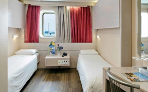 Two bed cabin onboard F/b Eleftherios Venizelos Anek Lines.