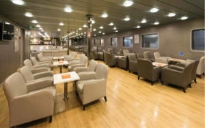 Fast Ferries Andros Interior seating.
