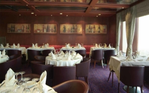 Dining hall inside Blue Star Ferries 1