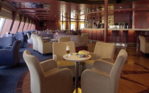 Lounge seating onboard the Blue Star Ferries 2.