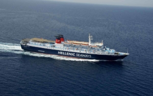 Blue Star Ferries Express Pegasus at sea
