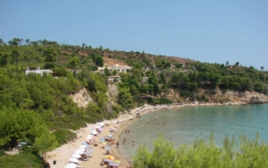 One of the beaches in Alonissos 