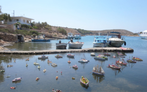 Fishing boats docked in Arki