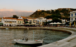 The port of Evdilos