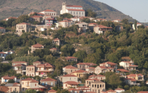 Ano Pyrgos town in Evia