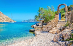 A beautiful beach in Kalymnos