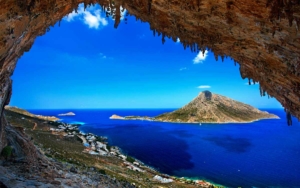 With view of  the sea in Kalymnos 