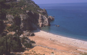 One of the beaches in Karlovassi, Samos