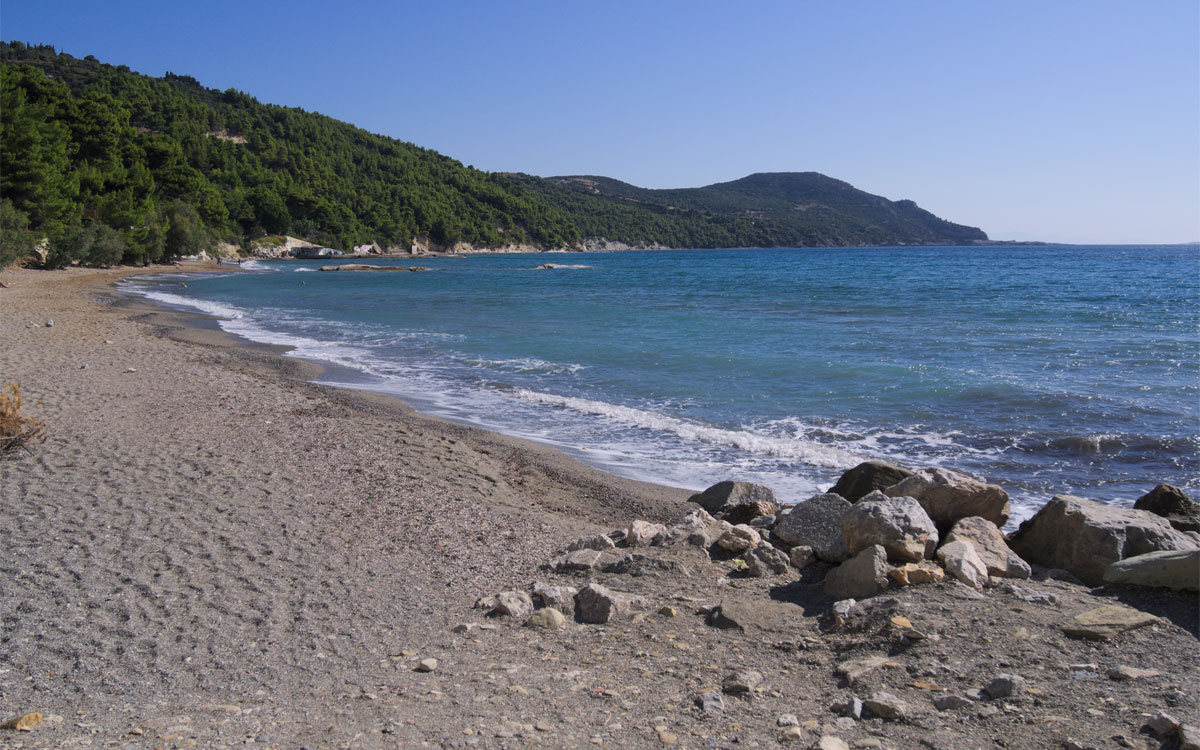 A beach in Kymi, Evia