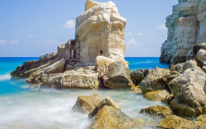 The rocks in Sitia sea