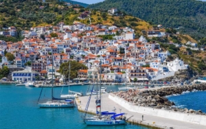 The port of Skopelos