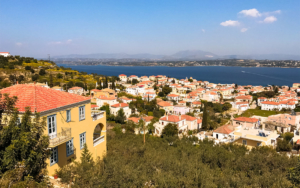 The town of Spetses from the air