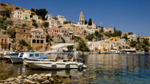 The boats in Symi