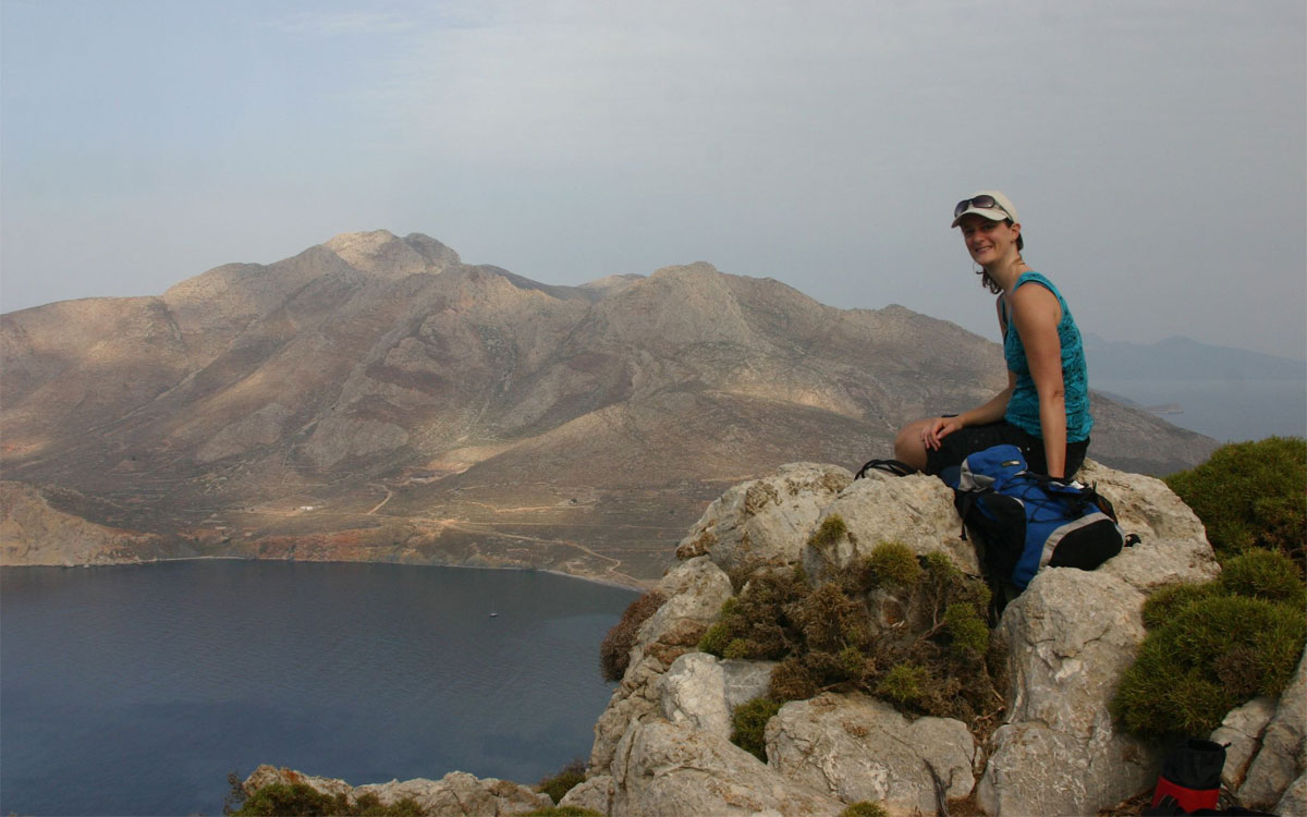 The view of Tilos from above