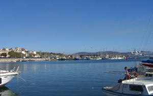 The popular Lavrio port in the mainland