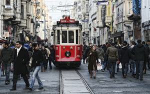 A tramway in Istanbul