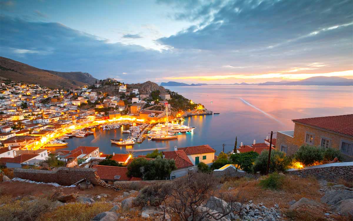 Main top decorational image for Poros to Hydra Ferry ferries page