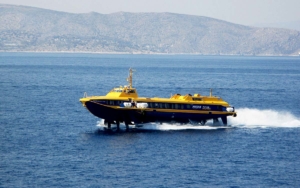 Aegean Prince hydrofoil at sea