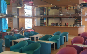 The lounge of Sea Speed Ferries