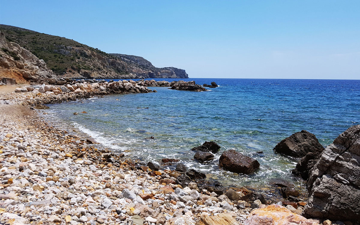 A beach near Mesta, Chios