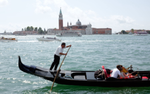 A boat ride in Venice