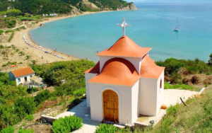 A chappel overlooking the beach