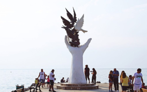 The port landmark sculpture