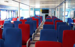 All the ships offer comfortable seating in the lounge area