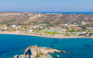 The vast beach of kefalos in Kos