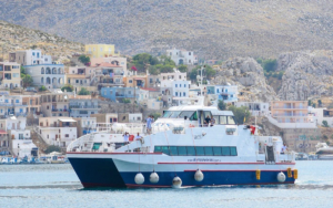 Iris catamaran in Kalymnos island