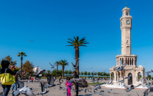 The clock tower at Konak square in Ismir