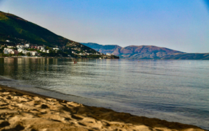 A view of Vlora from the beach