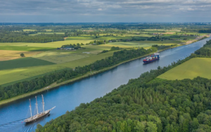 Ships in the Kiel canal