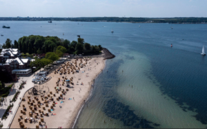 The beach from above