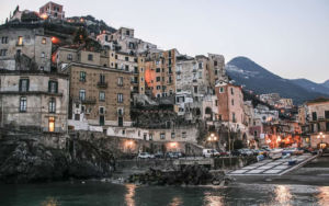 Houses on a hill in Naples