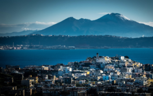 The view of the volcano