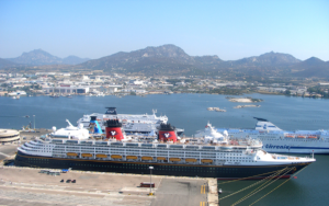 Disney Magic ship at the port